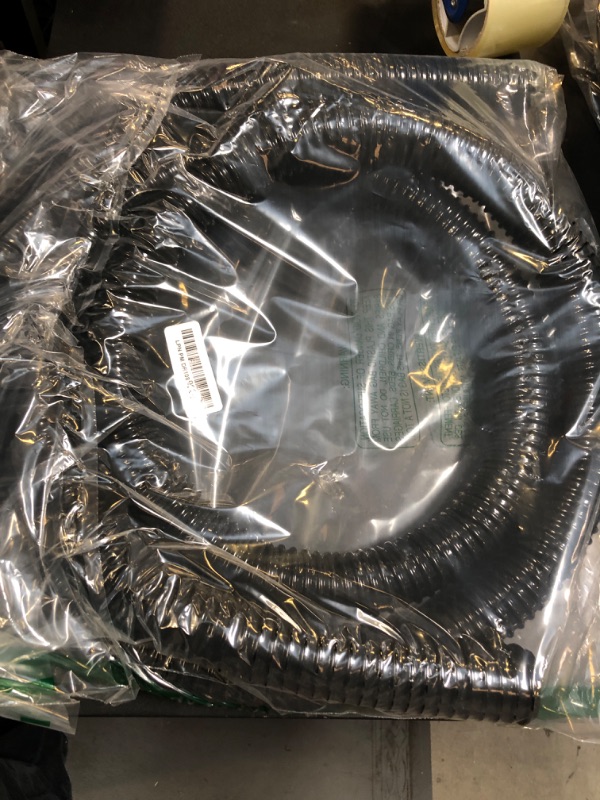 Photo 1 of Pond Tubing,1-1/2" x 10 ft PVC Flexible Pond Hose, Black Corrugated Waterfall Sump Pump Hose,Drainage Pipe, Kinkproof for Garden Ponds