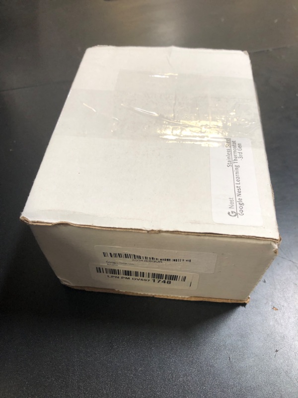 Photo 1 of Google Nest Learning Thermostat - Programmable Smart Thermostat for Home - 3rd Generation Nest Thermostat - Compatible with Alexa - Stainless Steel (Renewed)