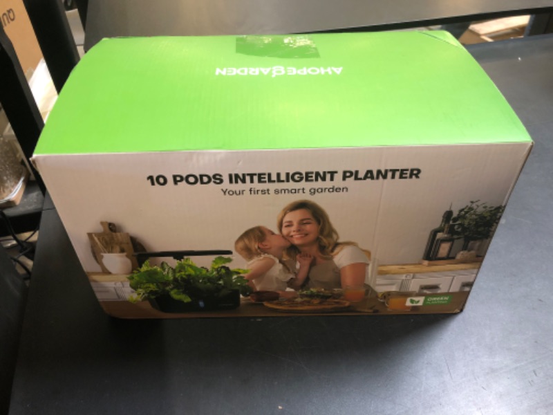 Photo 1 of Ahopegarden Indoor Garden Hydroponics Growing System: 10 Pods Plant Germination Kit Aeroponic Herb Vegetable Growth Lamp Countertop with LED Grow Light - Hydrophonic Planter Grower Harvest Lettuce
