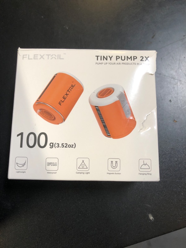 Photo 1 of FLEXTAILGEAR Air Pump for Inflatables with Camping Lantern, Tiny Pump 2X, 4kPa Portable Air Pump Rechargeable Air Mattress Pump with Magnetic Design, for Sleeping Pads Pool Floats Swimming Rings