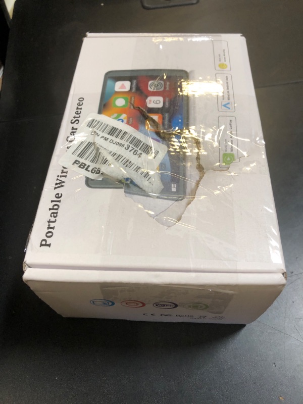 Photo 1 of Portable Newest Wireless Apple CarPlay and Android Auto Screen for Car, 7" HD Touch Screen Car Stereo with Mirror Link, Bluetooth 5.2, Backup Camera, AUX,FM Transmitter for All Vehicle