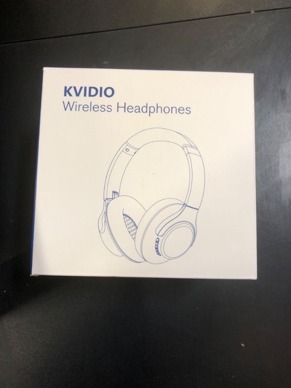 Photo 1 of KVIDIO Bluetooth Headphones Over Ear, 65 Hours Playtime Wireless Headphones with Microphone, Foldable Lightweight Headset with Deep Bass, HiFi Stereo Sound for Travel Work Cellphone