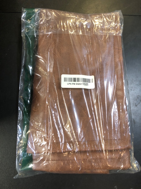 Photo 1 of BRAWARM Brown Leather Throw Pillow 22 X 22 Inches - Faux Leather Pillow Cover with Piping, Hand Stitched Leather Decorative Throw Pillow Covers for Couch Sofa Bed Living Room Garden