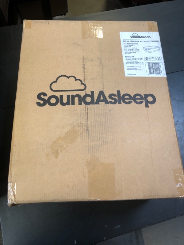 Photo 1 of SoundAsleep Dream Series Luxury Air Mattress with ComfortCoil Technology & Built-in High Capacity Pump for Home & Camping- Double Height, Adjustable, Inflatable Blow Up, Portable - Twin Size