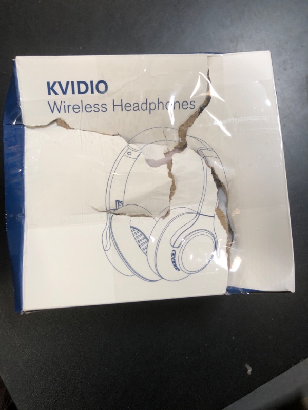 Photo 1 of KVIDIO Bluetooth Headphones Over Ear, 65 Hours Playtime Wireless Headphones with Microphone,Foldable Lightweight Headset with Bass and Stereo Sound