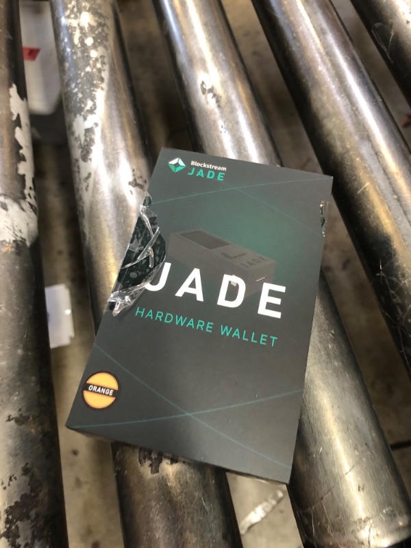 Photo 1 of Blockstream Jade - Bitcoin Hardware Wallet - Camera - Bluetooth - USB-C - 240 mAh Battery - Secure Your Bitcoin Offline (Transparent Orange)