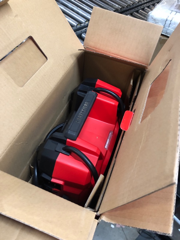 Photo 1 of CRAFTSMAN Jump Starter and Portable Power Station, 100-PSI Air Compressor, CMXCESM256, 5-in-1, 1200 Amps, 12 Volt, 200 Continuous Watt Inverter, DC Outlet, AC Outlet, 4 USB Ports