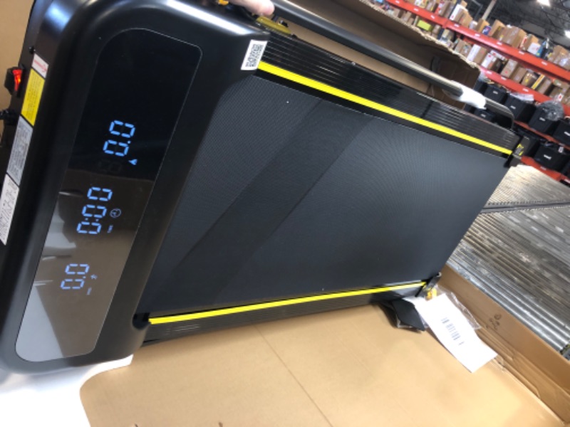 Photo 1 of YPOO Foldable Treadmill with Incline, Walking Pad with Handle Bar 3 Level Incline, Portable Folding Treadmills for Home/Office 300 Lbs Capacity, Quiet Desk Treadmill with Remote Control & APP