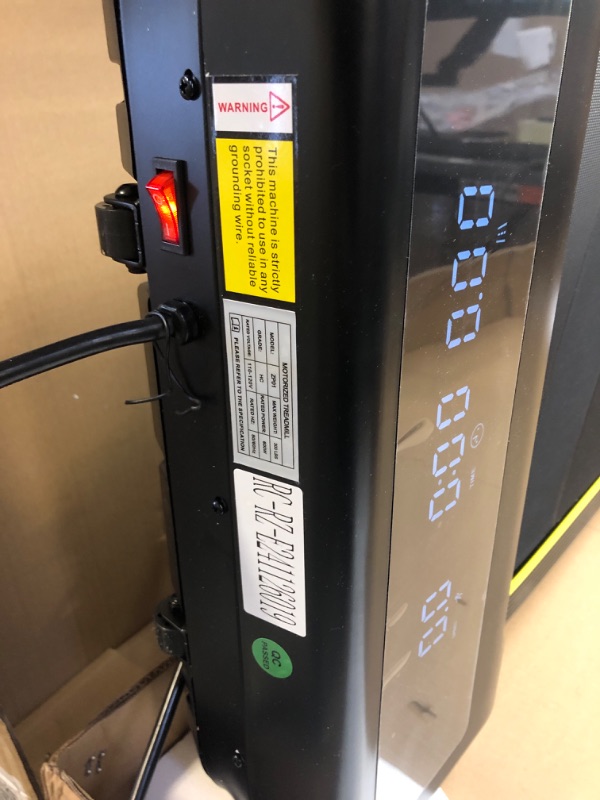 Photo 1 of YPOO Foldable Treadmill with Incline, Walking Pad with Handle Bar 3 Level Incline, Portable Folding Treadmills for Home/Office 300 Lbs Capacity, Quiet Desk Treadmill with Remote Control & APP