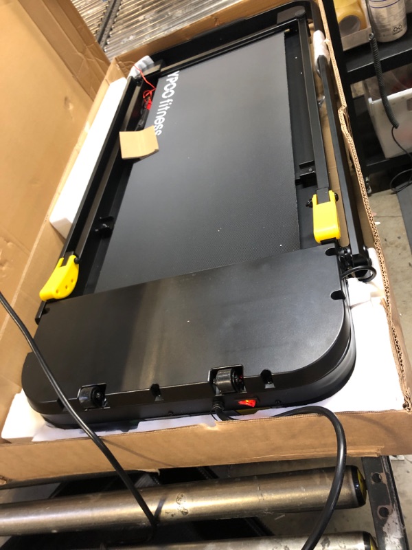 Photo 1 of YPOO Foldable Treadmill with Incline, Walking Pad with Handle Bar 3 Level Incline, Portable Folding Treadmills for Home/Office 300 Lbs Capacity, Quiet Desk Treadmill with Remote Control & APP