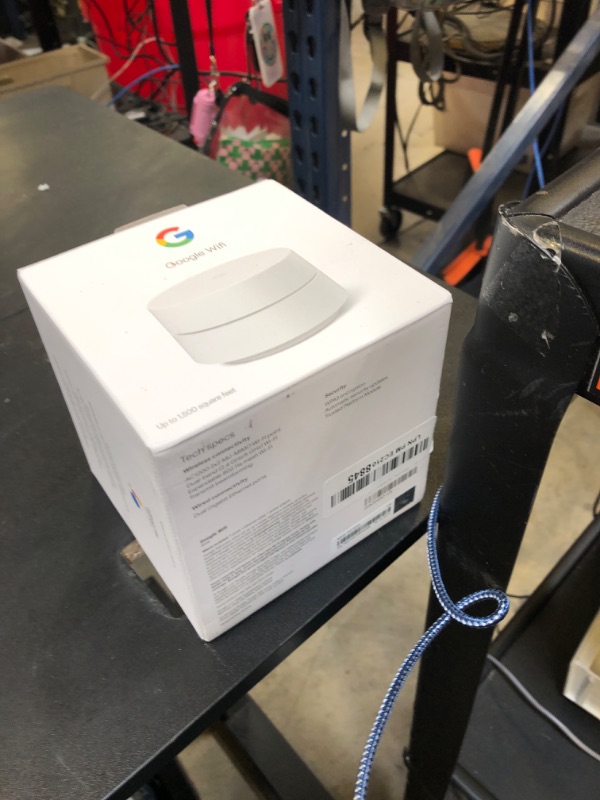Photo 1 of Google Wifi - AC1200 - Mesh WiFi System - Wifi Router - 1500 Sq Ft Coverage - 1 pack