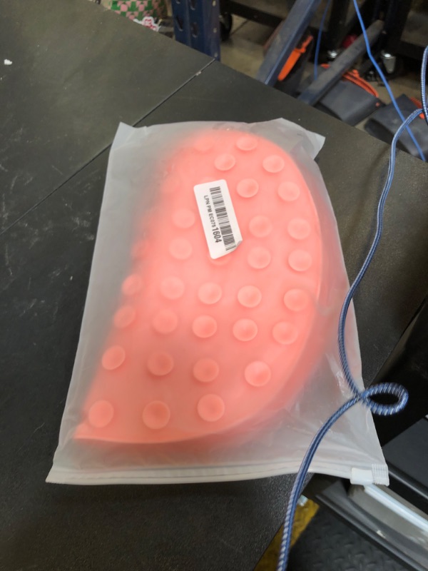 Photo 1 of  Shower Foot Scrubber Mat Back Washer Back Exfoliating Bath Wash Pad Wall Mounted Slip Suction Cups Foot Scrubber for Use in Shower Cups Foot Cleaner for Men and Women