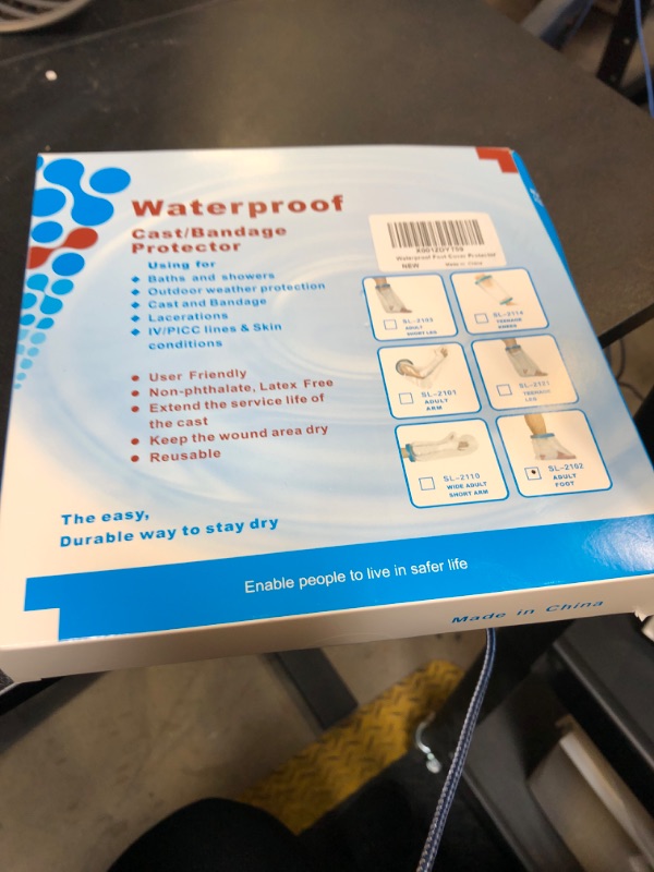 Photo 1 of 100% Waterproof Foot Cast Cover Wound Protector for Shower Bath, Watertight Cast Bag Covers for Broken Surgery Foot, Wound and Burns - Reusable [2025 Upgrade]