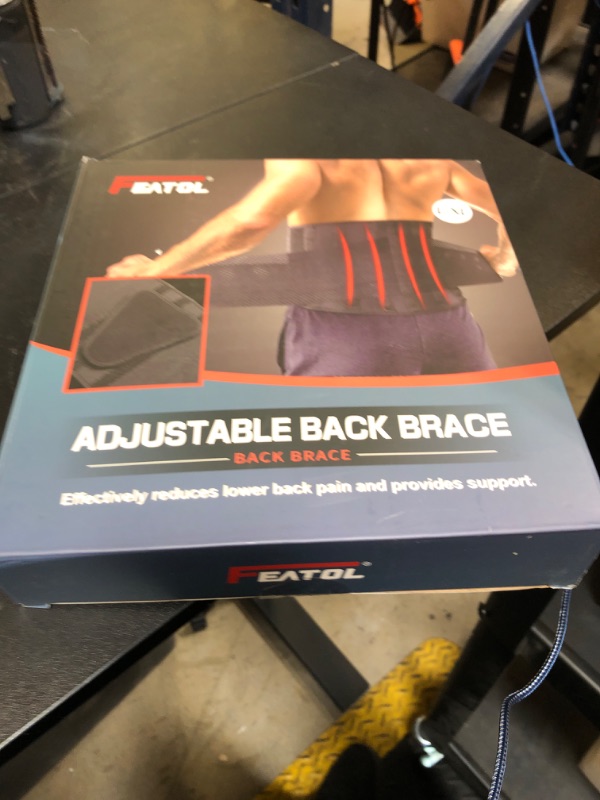 Photo 1 of BraceUP Back Brace for Men and Women Lower Back - Breathable Waist Lumbar Support Belt for Sciatica, Herniated Disc, Scoliosis Back Pain Relief, Heavy lifting, with Dual Adjustable Straps (L/XL 35-43 in)
