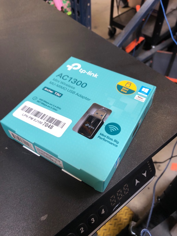 Photo 1 of TP-Link AC1300 USB WiFi Adapter(Archer T3U)- 2.4G/5G Dual Band Wireless Network Adapter for PC Desktop, MU-MIMO WiFi Dongle, USB 3.0, Supports Windows 11, 10, 8.1, 8, 7, XP/Mac OS X 10.9-10.14