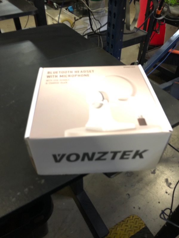 Photo 1 of Wireless Headset with Mic for Work, Bluetooth Headset Mic Mute & USB Dongle, 45H+ Wireless Headphones with Microphone Noise Canceling & Charging Dock for Work/Office/PC/Meeting/MS Teams