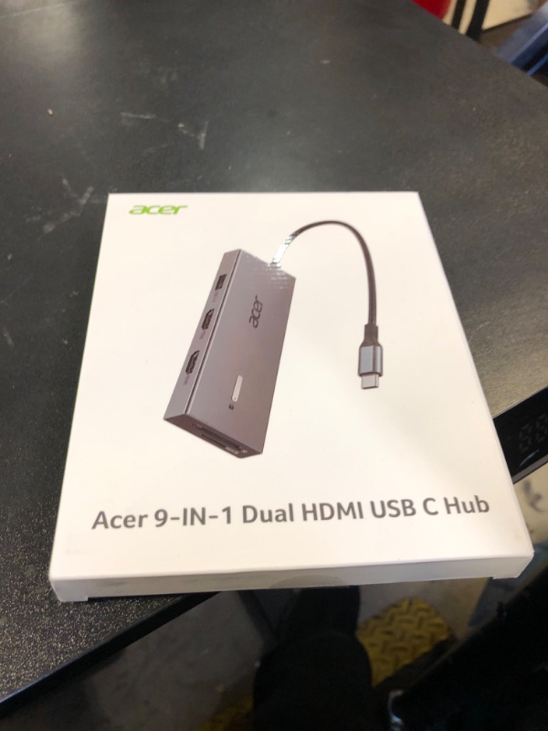 Photo 1 of Acer USB C Docking Station Dual HDMI Monitor, Laptop Multiport Adapter with 4K HDMI, USB A&C 3.0 Ports, SD/Micro SD, 100W PD Charging, USBC Dock Compatible with Mac/Acer/Dell XPS/HP/Surface etc