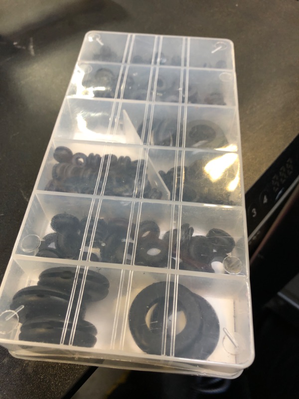 Photo 1 of PSHZZ 280 PCS Rubber Grommets Kit, Rubber Hole Grommet Gaskets Assortment for Wiring, Wire, Automotive, Firewall, Sheet Metal, Hardware Repair, 8 Sizes 1/4" 5/16" 3/8" 7/16" 1/2" 5/8" 7/8" 1"