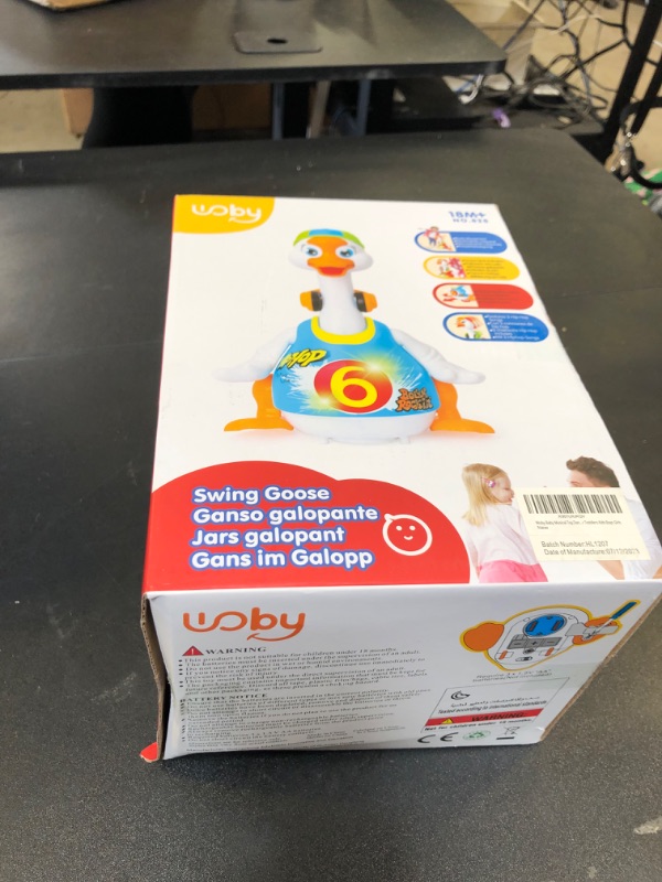 Photo 1 of Woby Baby Musical Toy Dancing Singing Talking Walking Hip Hop Swing Goose Cool Educational Toy Gift for 1 2 3 Year Toddlers Kids Boys Girls