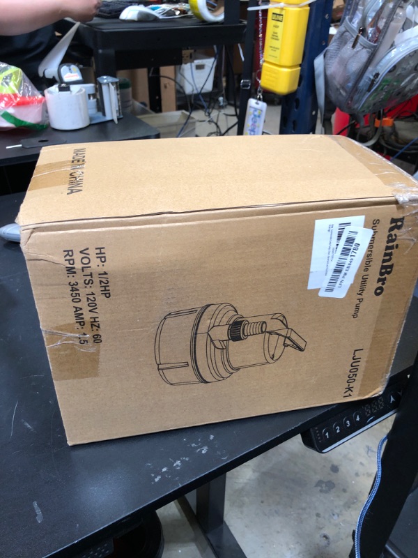 Photo 1 of Submersible Sump Pump, Clean/Dirty Water Pump, Portable Utility Pump With 25-Foot Cord, Ideal for Swimming Pool, Garden Pond, Basement, and Flood Relief Drainage