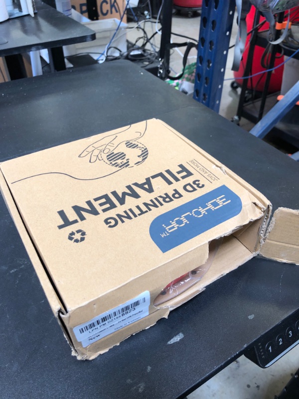 Photo 1 of 3DHoJor Silk PLA Filament 1.75mm, PLA Filament 1.75mm Silk Shiny 3D Printer Filament, 1kg Cardboard Spool (2.2lbs), Dimensional Accuracy +/- 0.03 mm, Fit Most FDM Printer?Red?