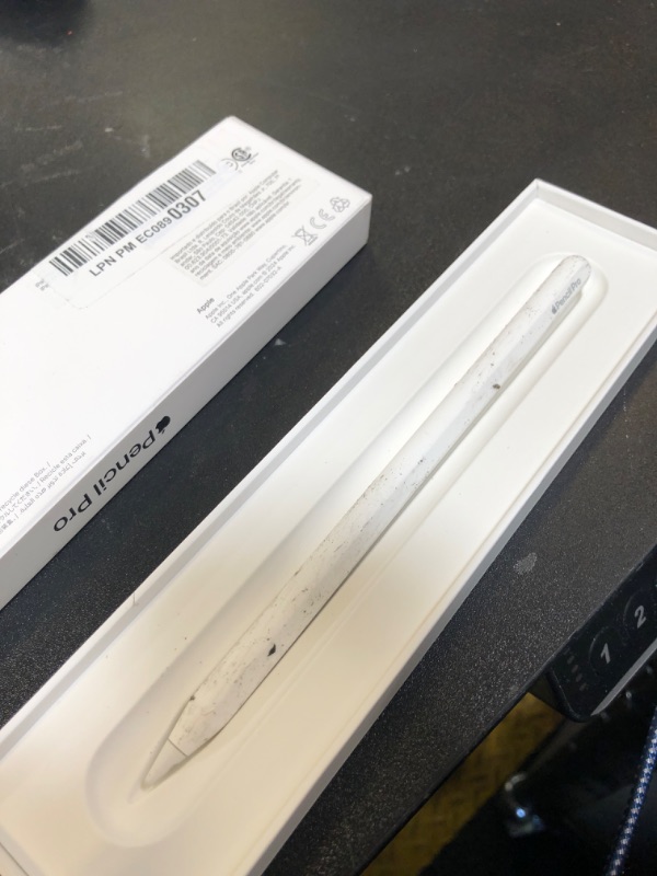 Photo 1 of Apple Pencil Pro: Latest Model - Device Compatibility Check Required - Pixel-Perfect Precision, Tilt and Pressure Sensitivity, Perfect for Note-Taking, Drawing, and Art. Charges and Pairs Magnetically