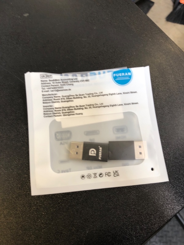 Photo 1 of FUERAN DP - DisplayPort Display Emulator EDID Emulator Plug 2K (fit Headless 2560x1600@30Hz) 4K 4096x2160@60Hz Display Port Dummy Plug DisplayPort Compatible (2K-2560x1600@30Hz-3P)