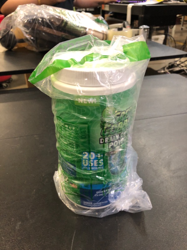 Photo 1 of Green Gobbler Drain Clog Remover & Drain Cleaner Powder, 20+ Treatments, Maintenance Breaks Down Grease, Paper, Fat & Oil, Septic Safe