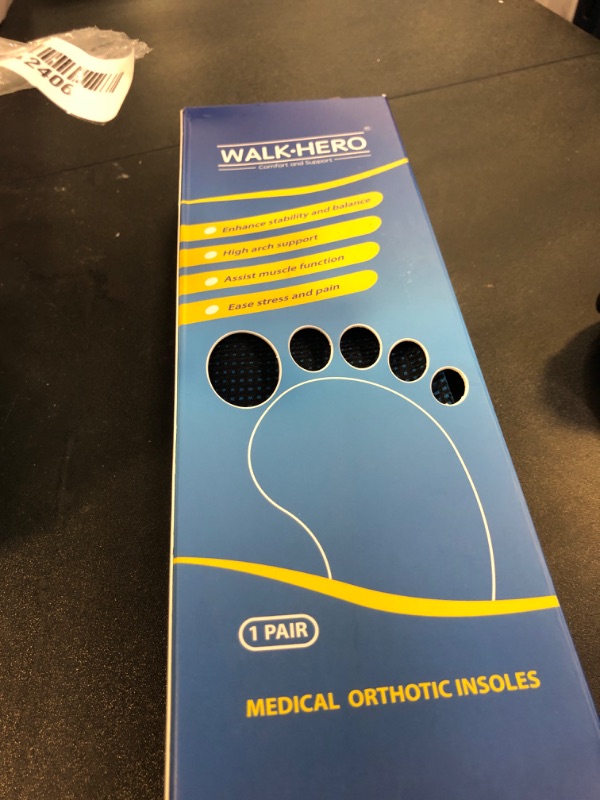 Photo 1 of Plantar Fasciitis Insoles for Men Women - Orthotics Inserts, Shoe Insoles Arch Support Flat Feet Inserts Work Boot Insoles for Standing All Day (Mens 10-10 1/2 | Womens 12-12 1/2)