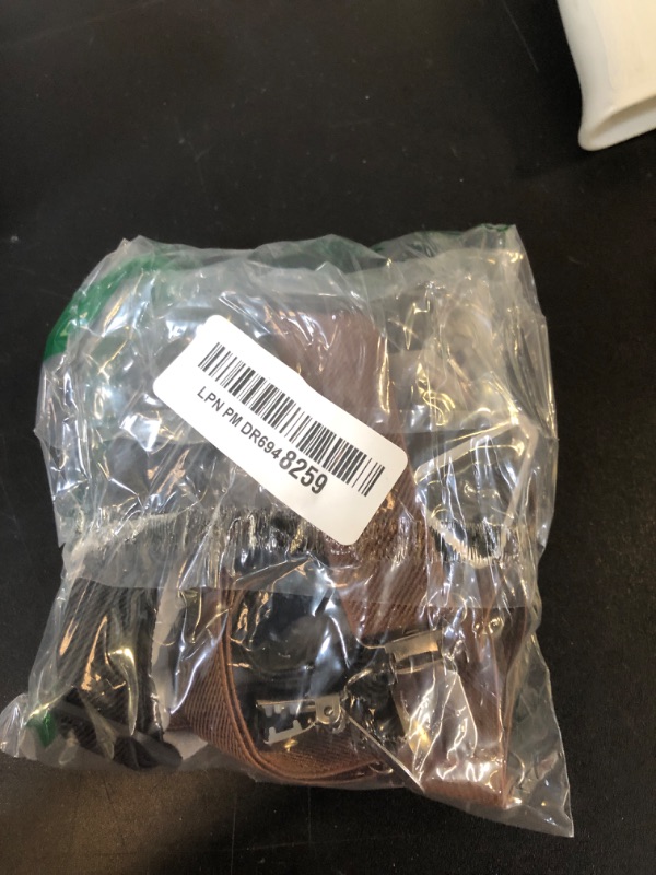 Photo 1 of Saintrygo 2 Pcs Dog Suspenders for Diapers Female Male Belly Bands Canine Harness Keep Diaper on Your Pet for Small Medium and Large Dogs(Black, Brown,Small)