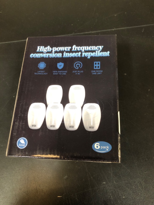 Photo 1 of 2025 Upgraded Ultrasonic Repeller & Insect Indoor Repeller,Ultrasonic and Repellent for Roach,Rodent,Mouse,Bugs,Mosquito,Mice,Spider,Ant,3 Mode Switching,6 Packs