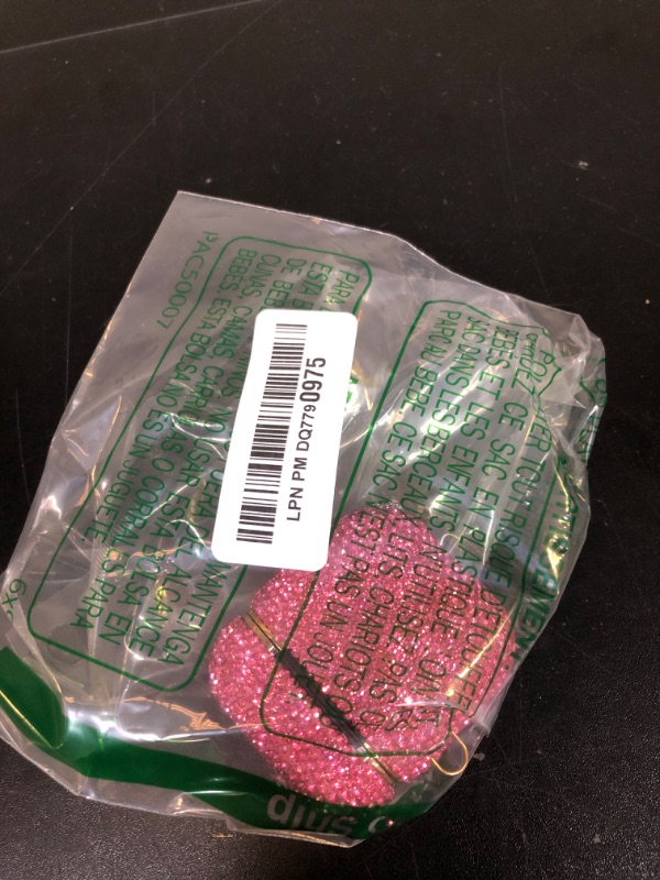 Photo 1 of Sparkly Diamond Case for AirPods with Keychain, Shockproof Protective Premium Bling Rhinestone Cover Skin Compatible with AirPods Charging Case 2 & 1(Pink+Gold Plated)
