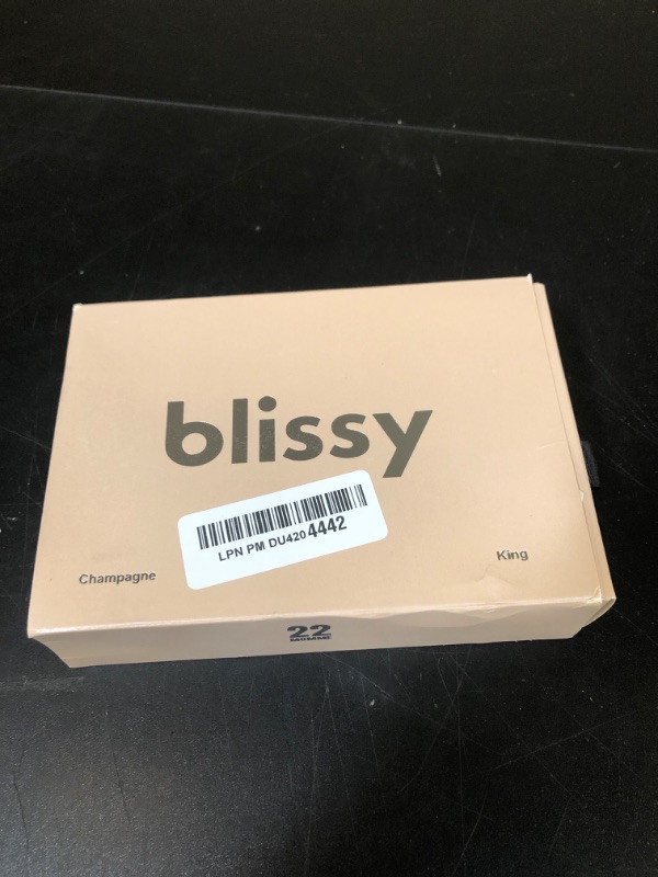 Photo 1 of Blissy Silk Pillowcase - 100% Pure Mulberry Silk - 22 Momme 6A High-Grade Fibers - Silk Pillow Cover for Hair & Skin - Regular, Queen & King with Hidden Zipper (King, Champagne)