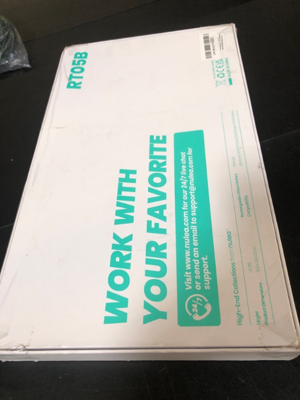 Photo 1 of Nulea Wireless Ergonomic Keyboard, Split Keyboard with Cushioned Wrist Rest, Bluetooth and USB Connectivity, USB-C Rechargeable, Compatible with Windows Mac