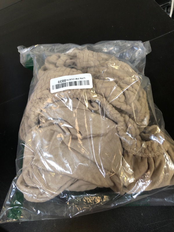 Photo 1 of Yoovat Magic Sofa Covers Magic Sofa Couch Covers 2024 New Wear-Resistant Universal Sofa Cover Stretch for Sectional Slipcovers (Texture-Light Coffee,Large Single Seat Cover)