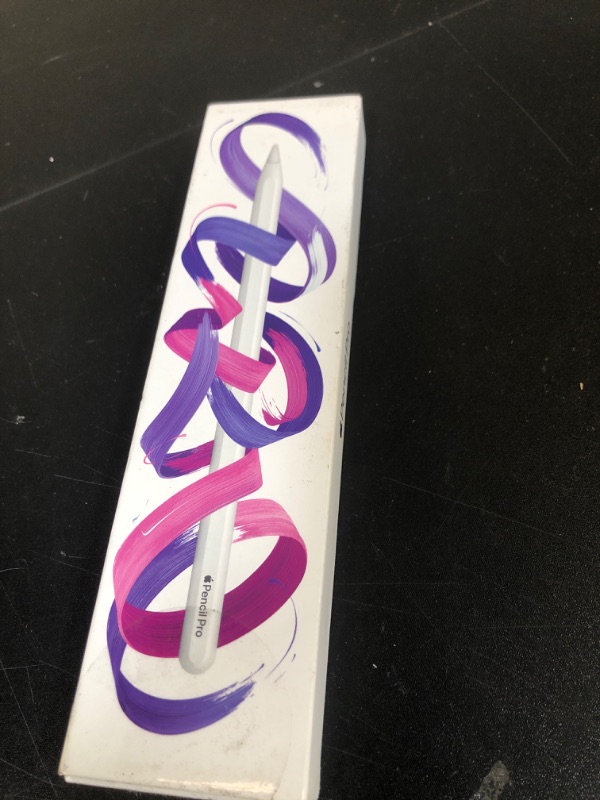 Photo 1 of Apple Pencil Pro: Latest Model - Device Compatibility Check Required - Pixel-Perfect Precision, Tilt and Pressure Sensitivity, Perfect for Note-Taking, Drawing, and Art. Charges and Pairs Magnetically