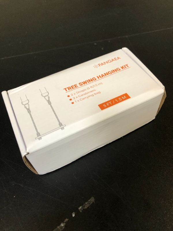 Photo 1 of Tree Swing Hanging Straps Kit, Heavy Duty Holds 2200LBS 5FT Extra Long, with Safer Lock Snap Carabiners & Carry Pouch Bag