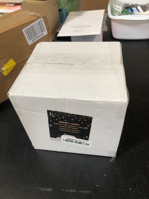 Photo 1 of U-QE 100 Pieces White Plastic Plates - 6 Inch White Disposable Plates - Washable & Reusable - Premium Hard Dessert Plates - Party Supplies for Birthdays, Celebrations, Travel, Wedding,Party and Events