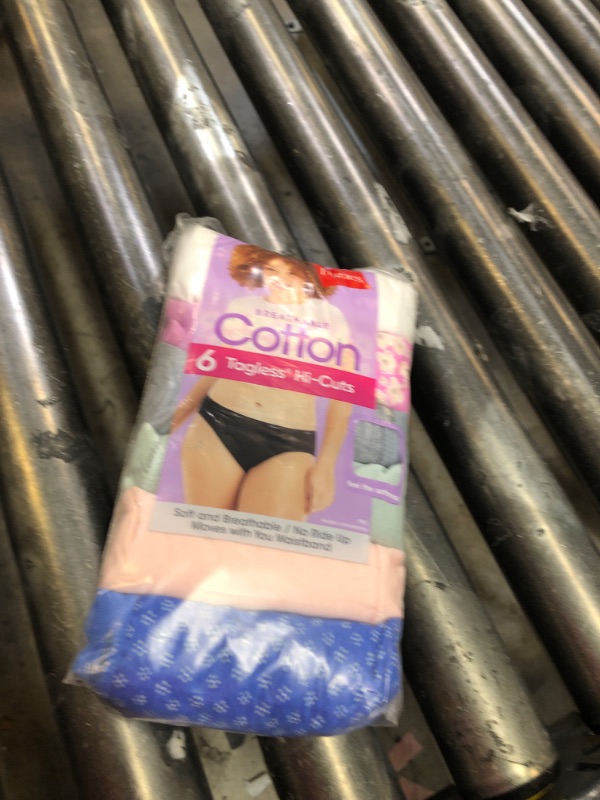 Photo 1 of Hanes Cool Comfort153 Women's Cotton Hi-Cut Panties 6-Pack