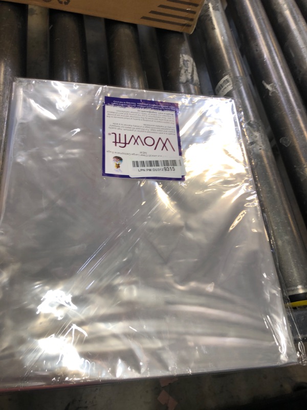 Photo 1 of Wowfit Cello Bags,10 CT 24x30 inches Clear Cellophane Bags Perfect for Gift Baskets, Presents, Weddings, Bridal/Baby Showers and More (Flat, No Gusset, Ribbon Not included)