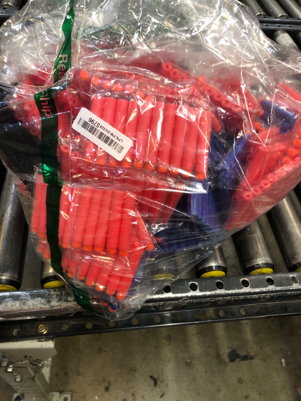 Photo 1 of Compatible with Nerf Darts Bullets - 1000 PCS Darts Refill Pack Compatible with Nerf N-Strike Elite Series Guns Party Supplies, Universal Dart Ammo Pack for Toy Gun with Storage Bag (Red and Blue)