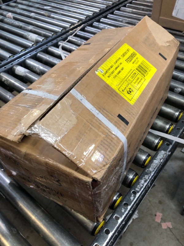 Photo 1 of Incomplete set Box 3/3 ONLY---US Weight 105 Pound Barbell Weight Set for Home Gym| Adjustable Weight Set with Two Dumbbell Bars and Full 6 Ft Bar, Black
