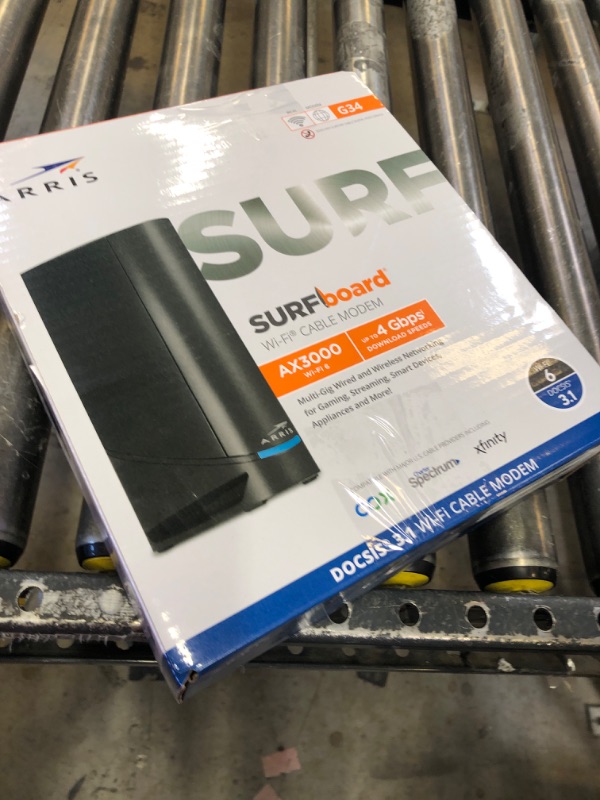 Photo 2 of ARRIS (G34) - Cable Modem Router Combo - Fast DOCSIS 3.1 Gigabit WiFi 6 (AX3000), Approved for Comcast Xfinity, Cox, Spectrum & More, 1 Gbps Max Internet Speeds