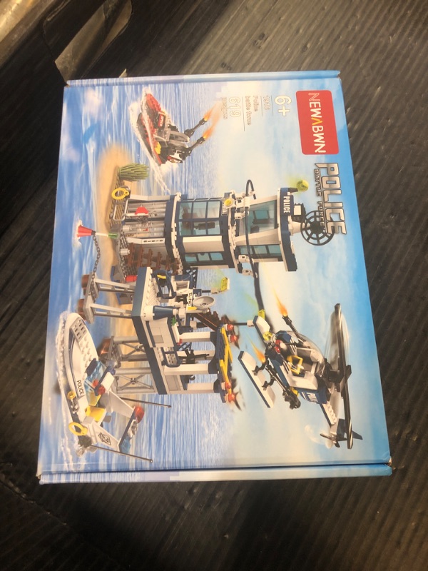 Photo 1 of City Police Station STEM Building Sets, Compatible with Lego Military Helicopter Airplane,Boats Ship, Swat Team,Building Kit for Kids, 565 PCS Best Gift for 6-10 Boys
