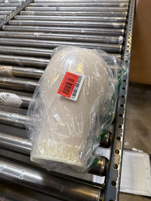 Photo 1 of Eerya 21-24 Inch Canvas Block Head Set for Wig Display Making Hair Weave and Styling Mannequin Head with Mount Hole C Stand, Styling Hair Clips, T Needle, C Needles, Thread, Lace Wig Caps (22 Inch)