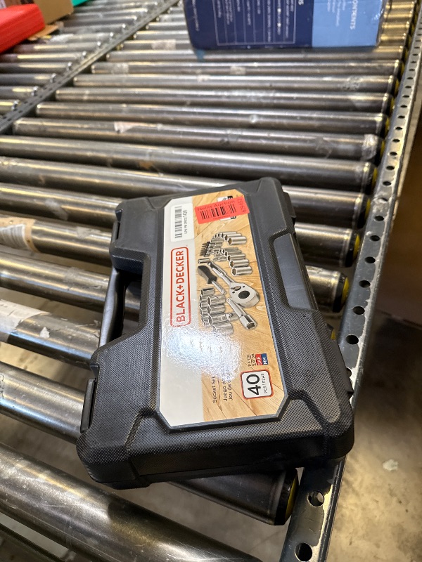 Photo 2 of BLACK+DECKER 40-Piece Socket Set, Ratchet Set (BDMT45001)