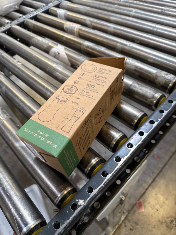 Photo 1 of HOME EC Original Stainless Steel Salt or Pepper Grinder 1pk - Adjustable Ceramic Sea Salt Grinder or Pepper Mill - Tall Glass Spice Shaker - Spice Mill w/EBook