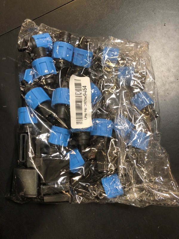 Photo 1 of 100 ft 5/8" Drip Irrigation Tape Kit Emitter Spacing 6" with 20PCS Drip Tape Connectors and 20PCS Drip Tape Row Ends Automatic Equipment for Garden Irrigation Wall Thickness : 15 mil 0.53GPH