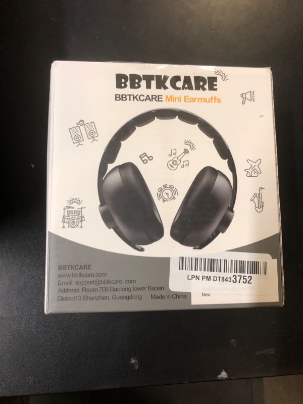 Photo 1 of BBTKCARE Baby Headphones Noise Cancelling Headphones for Babies for 3 Months to 3 Years (Black)