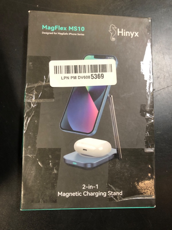 Photo 1 of 2-in-1 MagSafe Charger Stand, 20W Foldable Travel Fast Magnetic Wireless Charger, Zinc Alloy Wireless Charging Station for iPhone 15/14/13/12 Series, AirPods Pro/3/2